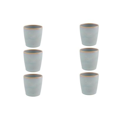 Casa Alegre Gemstone Moonstone Cup 250 ml 8 oz Set of 6 210022409, 5604782040251