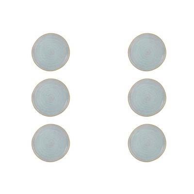 Casa Alegre Gemstone Moonstone Dessert Plate 22cm 8 inch Set of 6 210022407