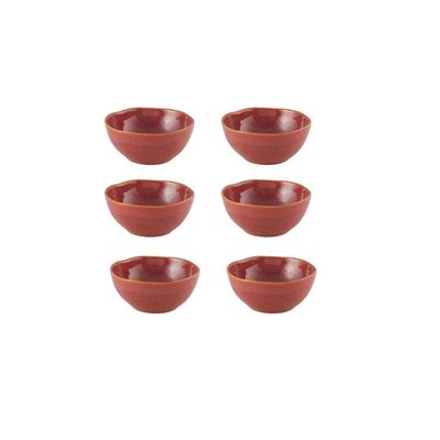 Casa Alegre Gemstone Coral Bowl 15.5cm 6 inch Set of 6 210022444