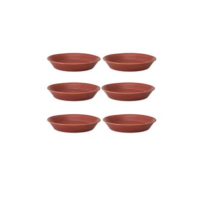 Casa Alegre Gemstone Coral Deep Plate 23cm 9 inch Set of 6 210022454, 5604782040701