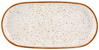 Casa Alegre Rustic Blend White Oval Platter 30cm 11 inch 27020960, 5604782032874