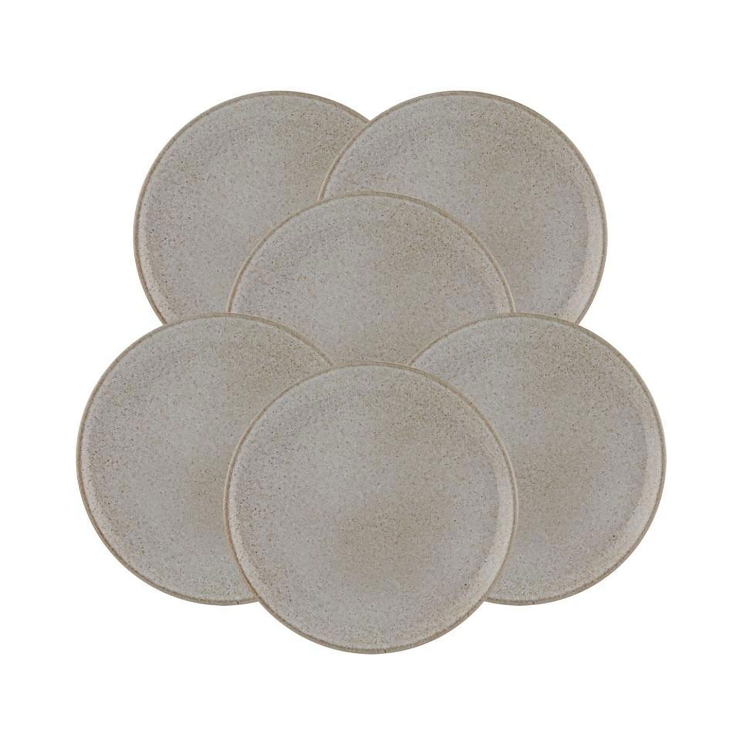 Casa Alegre Imperfect White Dessert Plate 23cm 9 inch Set of 6 37006021, 5605414128910