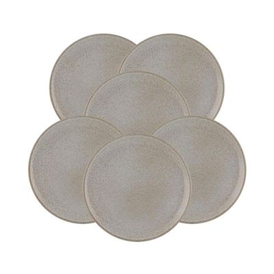 Casa Alegre Imperfect White Dessert Plate 23cm 9 inch Set of 6 37006021, 5605414128910