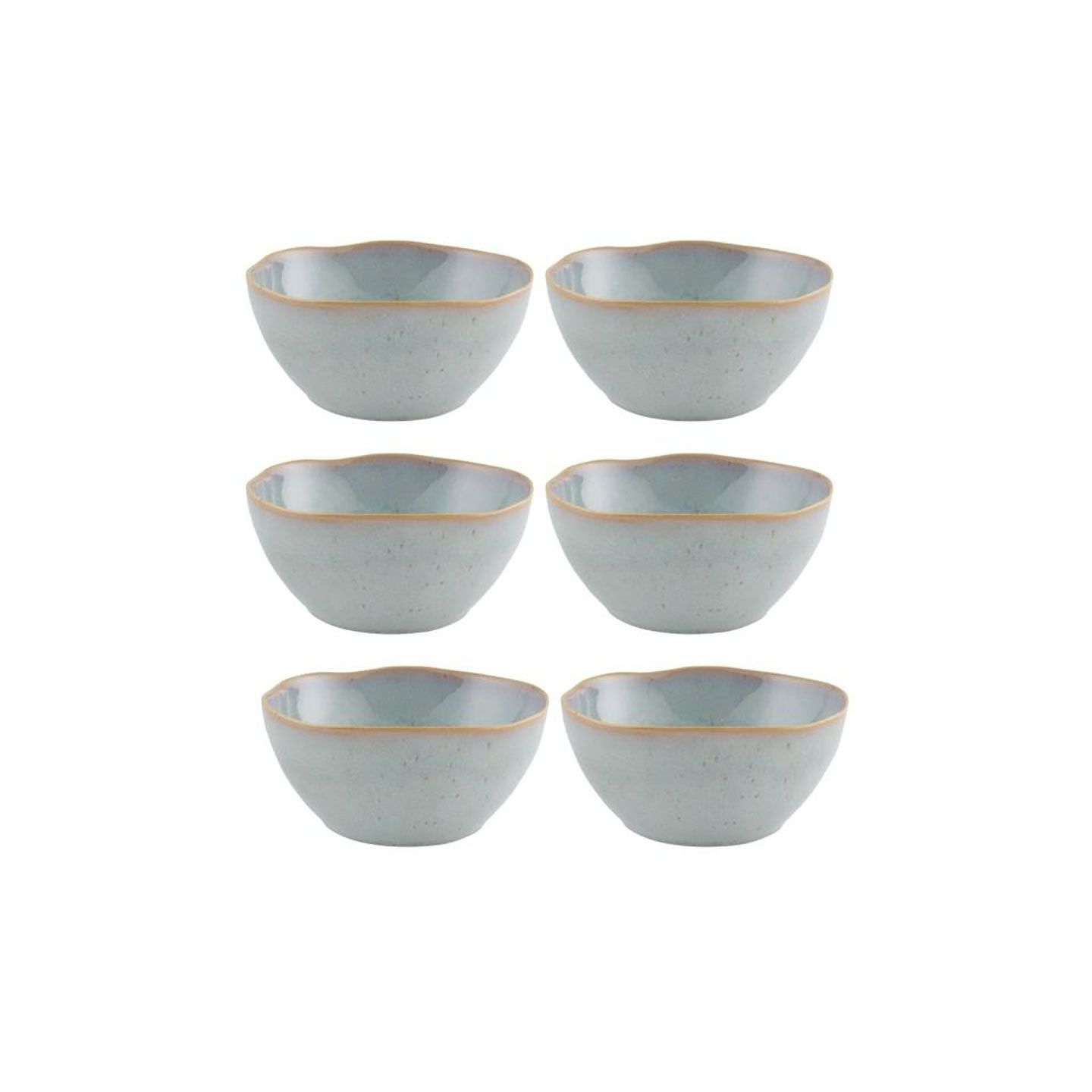 Casa Alegre Gemstone Moonstone Bowl 17cm 6 inch Set of 6 210022403
