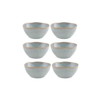 Casa Alegre Gemstone Moonstone Bowl 17cm 6 inch Set of 6 210022403