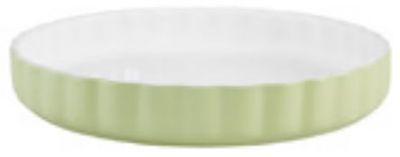 Casa Alegre Xxl Flan dish 28 Green White 210018710, 5604782040886