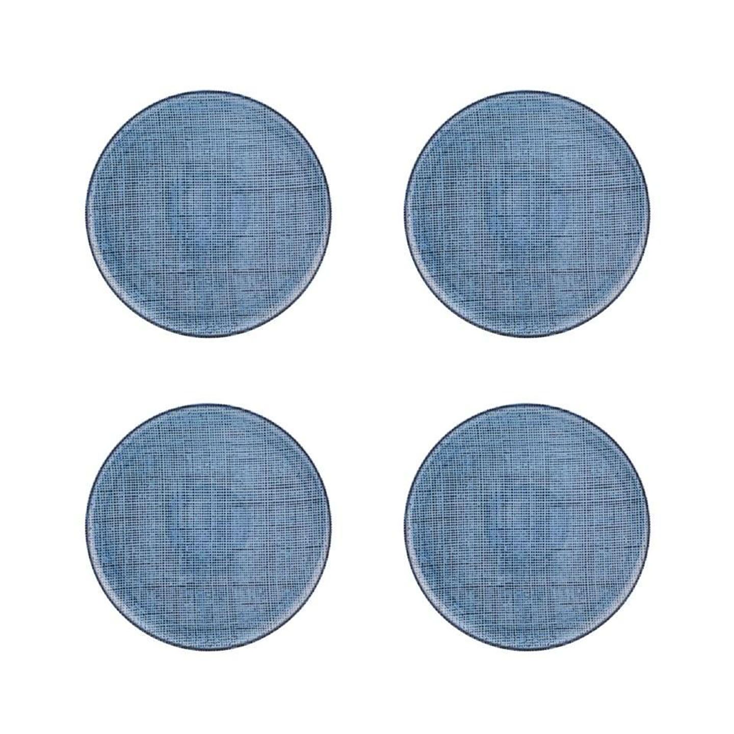 Casa Alegre Tisse Blue Charger Plate 33cm 12 inch Set of 4 37006333