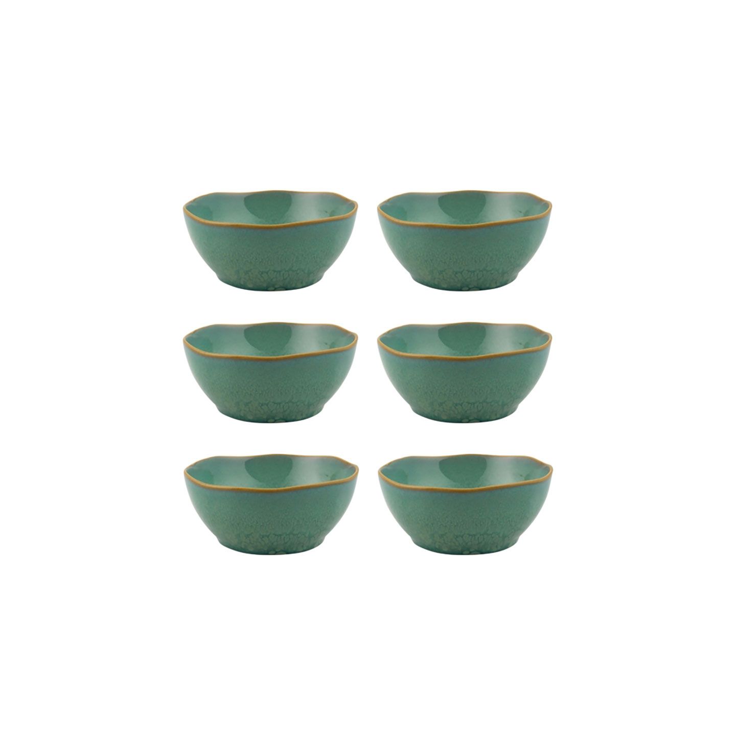 Casa Alegre Gemstone Jade Bowl 12cm 4 inch Set of 6 210022364