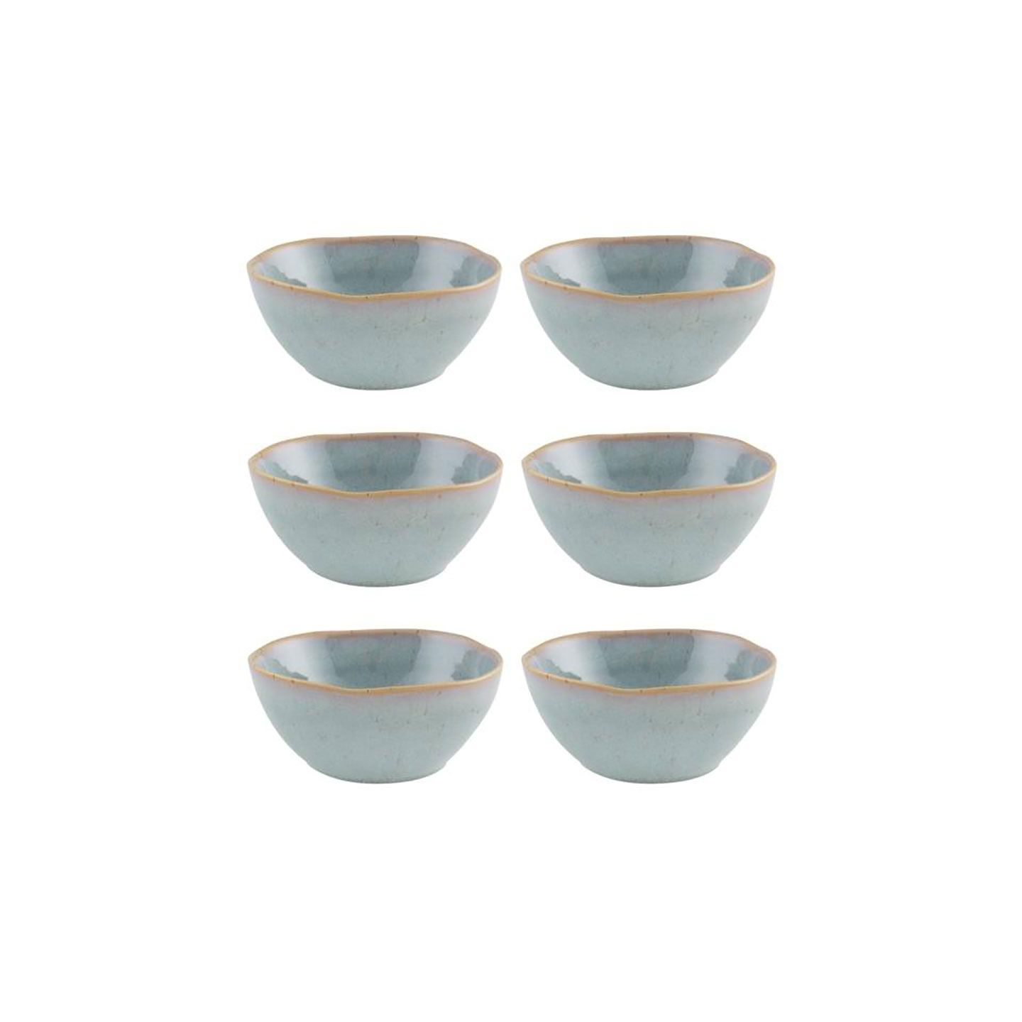 Casa Alegre Gemstone Moonstone Bowl 15.5cm 6 inch Set of 6 210022401