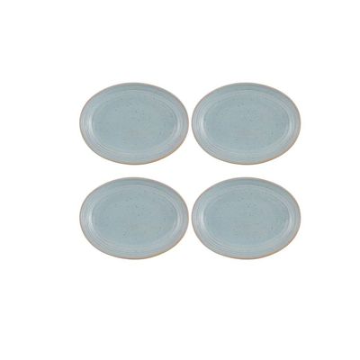 Casa Alegre Gemstone Moonstone Oval Platter 27cm 10 inch Set of 4 210022412