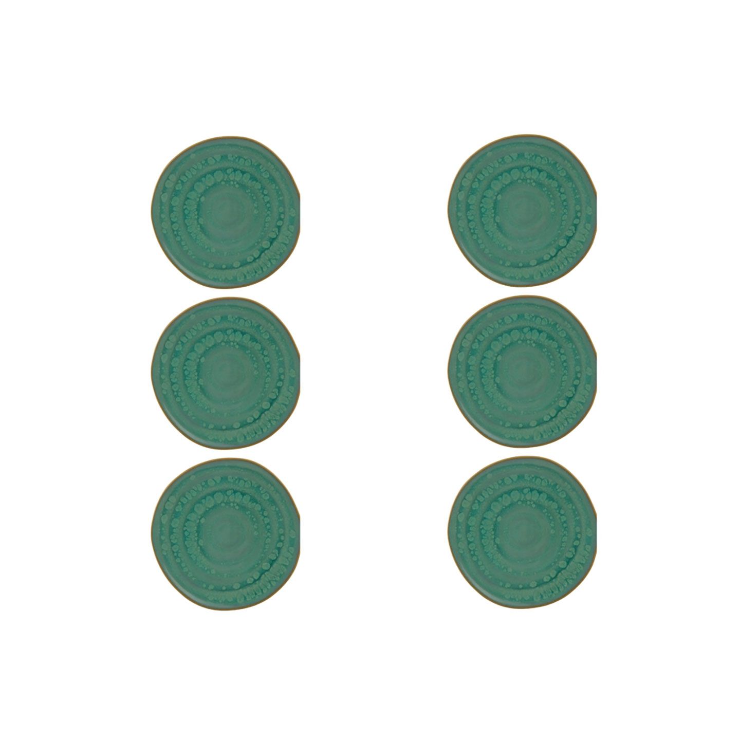 Casa Alegre Gemstone Jade Bread and Butter Plate 16cm 6 inch Set of 6 210022369