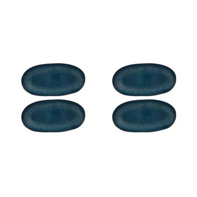 Casa Alegre Gemstone Lapis Lazuli Oval Platter 34.5cm 13 inch Set of 4 210022396