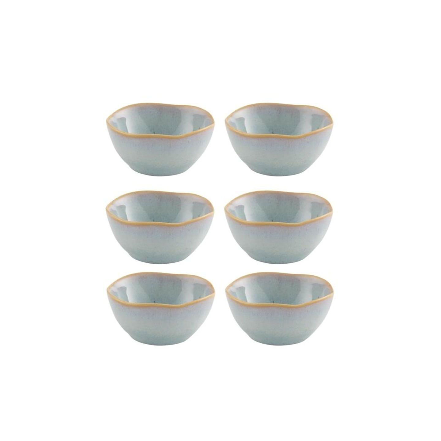 Casa Alegre Gemstone Moonstone Bowl 9cm 3 inch Set of 6 210022404, 5604782040206