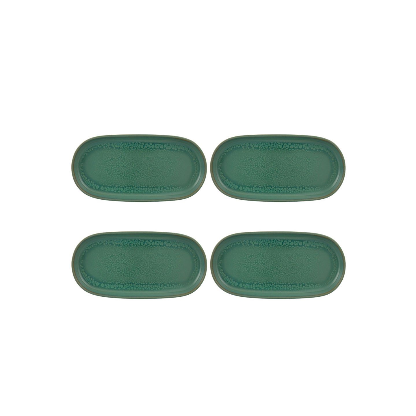 Casa Alegre Gemstone Jade Oval Platter 30cm 11 inch Set of 4 210022377, 5604782039934