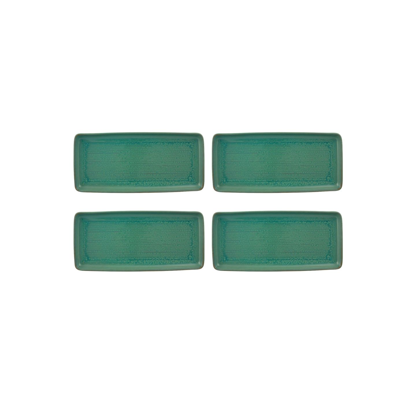 Casa Alegre Gemstone Jade Rectangular Platter 36.5cm 14 inch Set of 4 210022379, 5604782039958