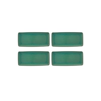 Casa Alegre Gemstone Jade Rectangular Platter 36.5cm 14 inch Set of 4 210022379, 5604782039958