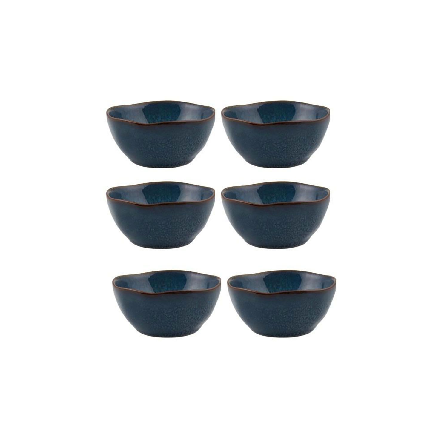 Casa Alegre Gemstone Lapis Lazuli Bowl 9cm 3 inch Set of 6 210022386, 5604782040022