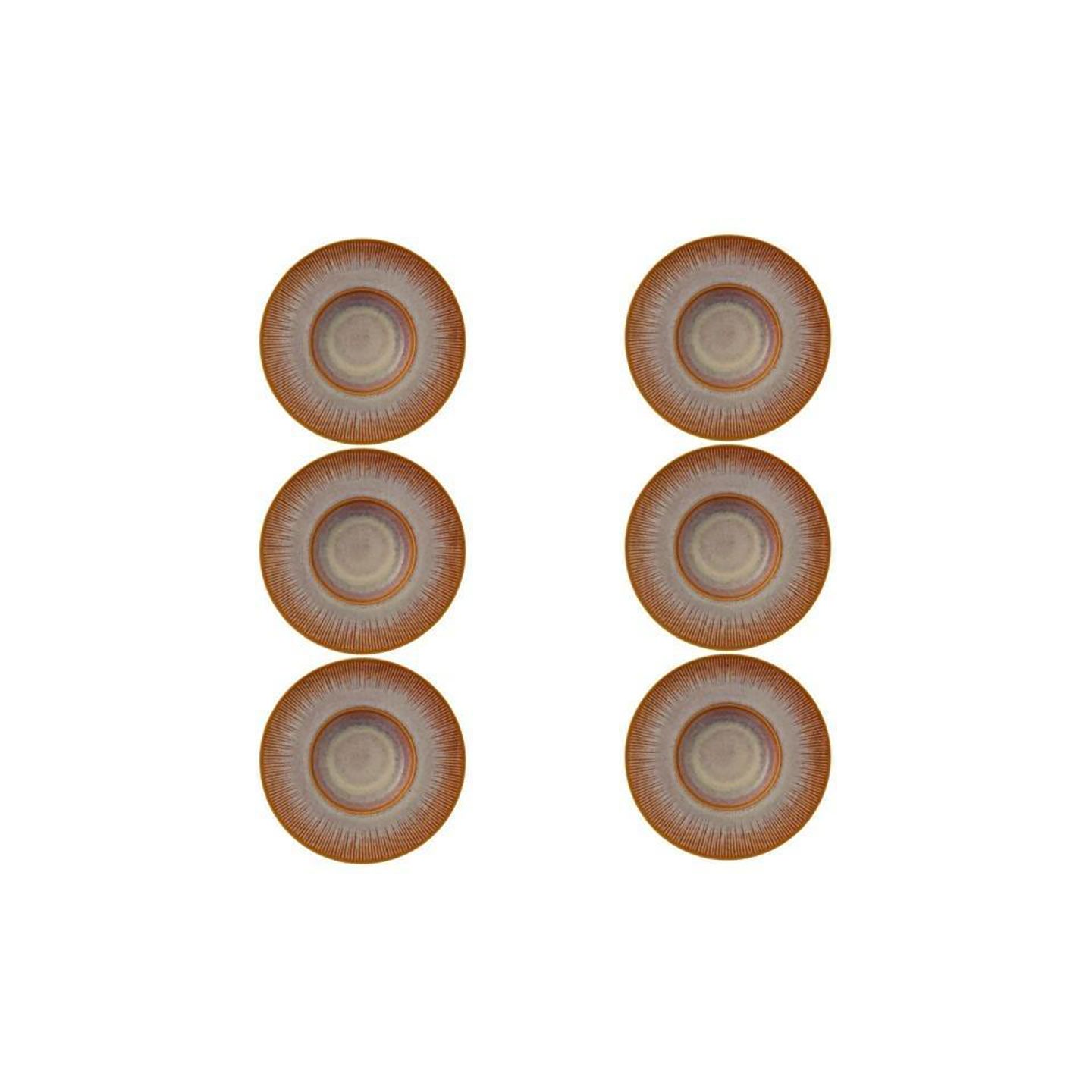 Casa Alegre Shangri-La Oro Deep plate 28cm 11 inch Set of 6 37006564, 5605414169425