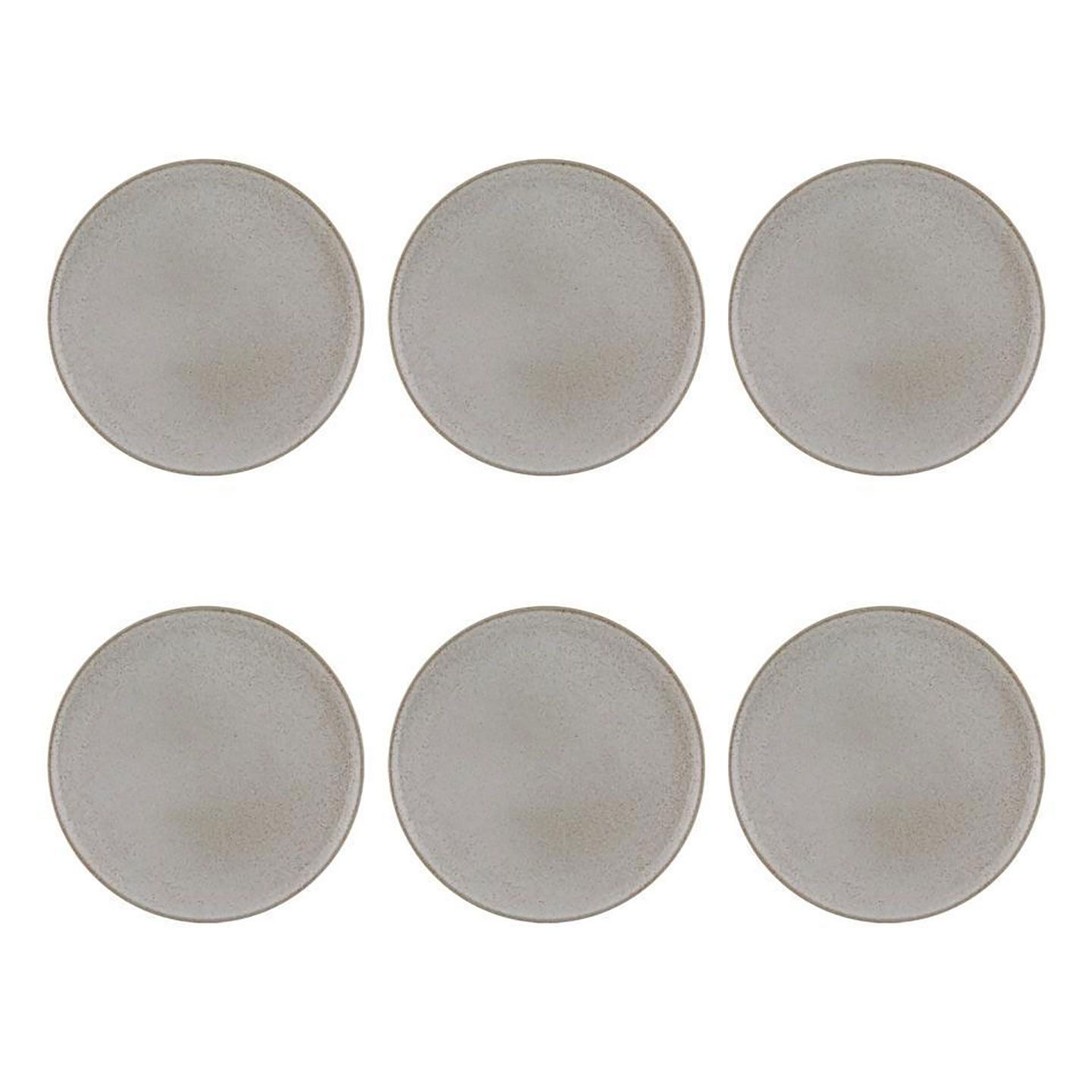 Casa Alegre Imperfect White Dinner Plate 27cm 10 inch Set of 6 37006022, 5605414128927