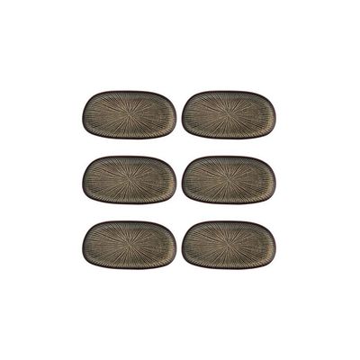 Casa Alegre Shangri-La Vine Platter 30cm 11 inch Set of 6 37006592, 5605414169708