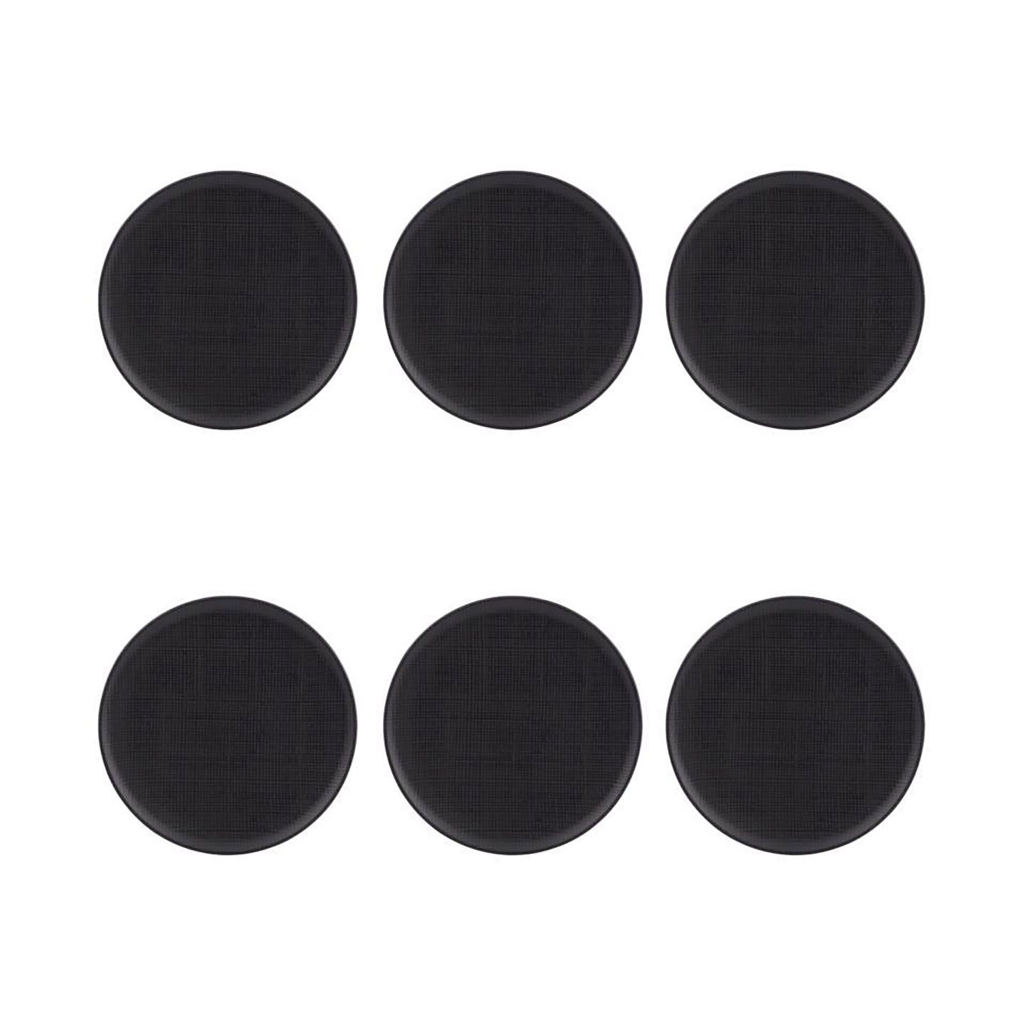 Casa Alegre Tisse Black Dinner Plate 27cm 10 inch Set of 6 37006290