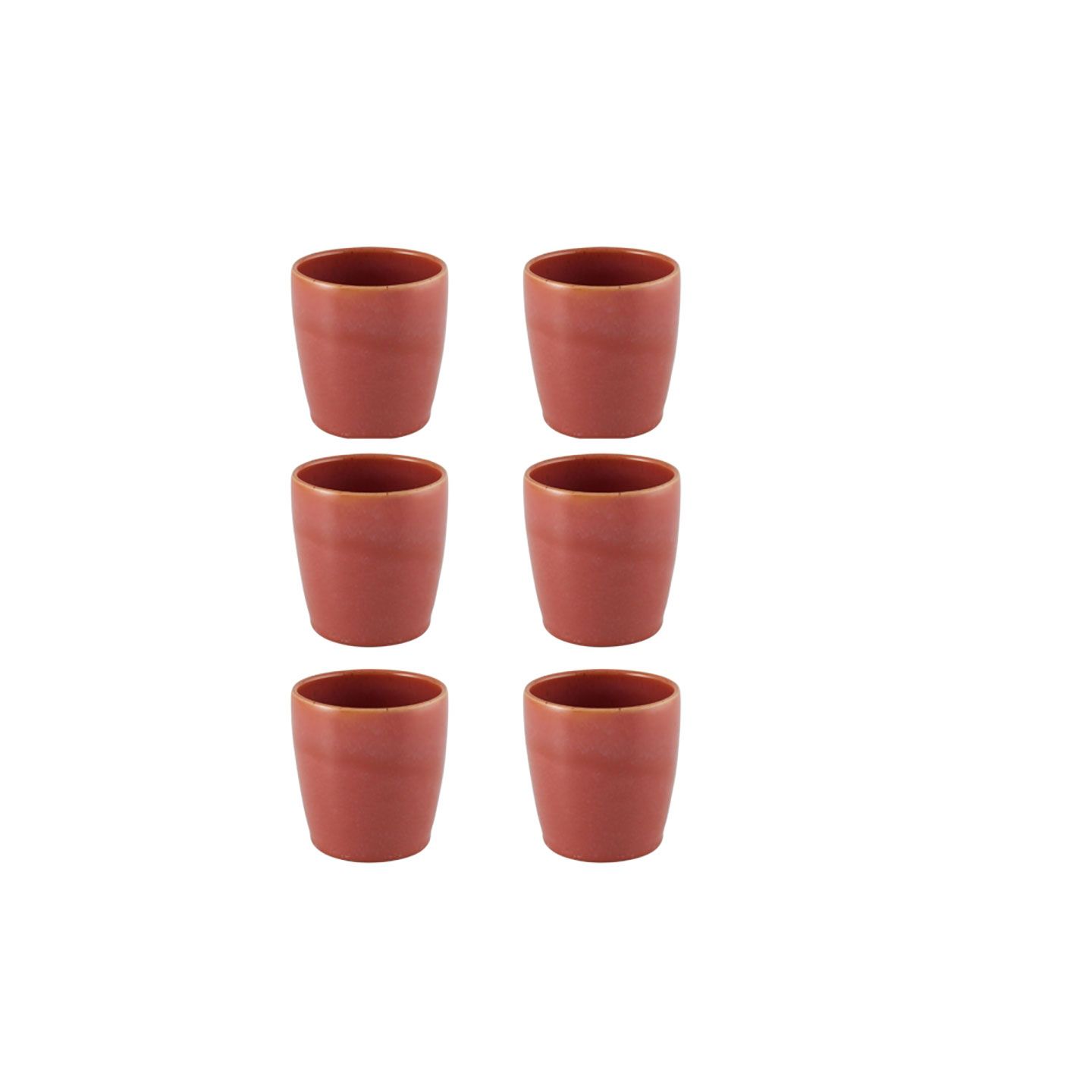 Casa Alegre Gemstone Coral Cup 250 ml 8 oz Set of 6 210022451