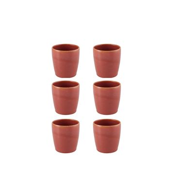 Casa Alegre Gemstone Coral Cup 250 ml 8 oz Set of 6 210022451