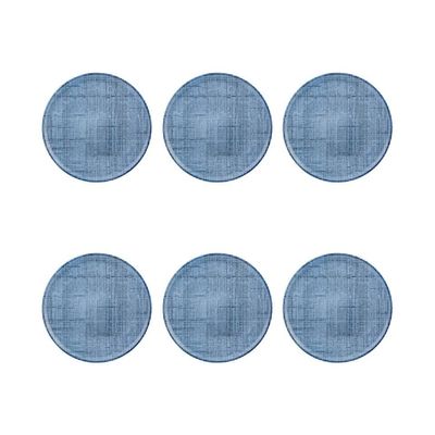Casa Alegre Tisse Blue Dinner Plate 27cm 10 inch Set of 6 37006291