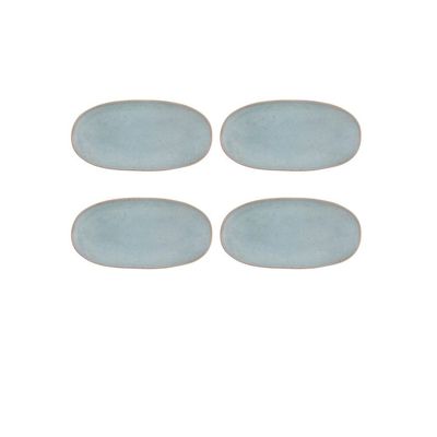 Casa Alegre Gemstone Moonstone Oval Platter 34.5cm 13 inch Set of 4 210022414