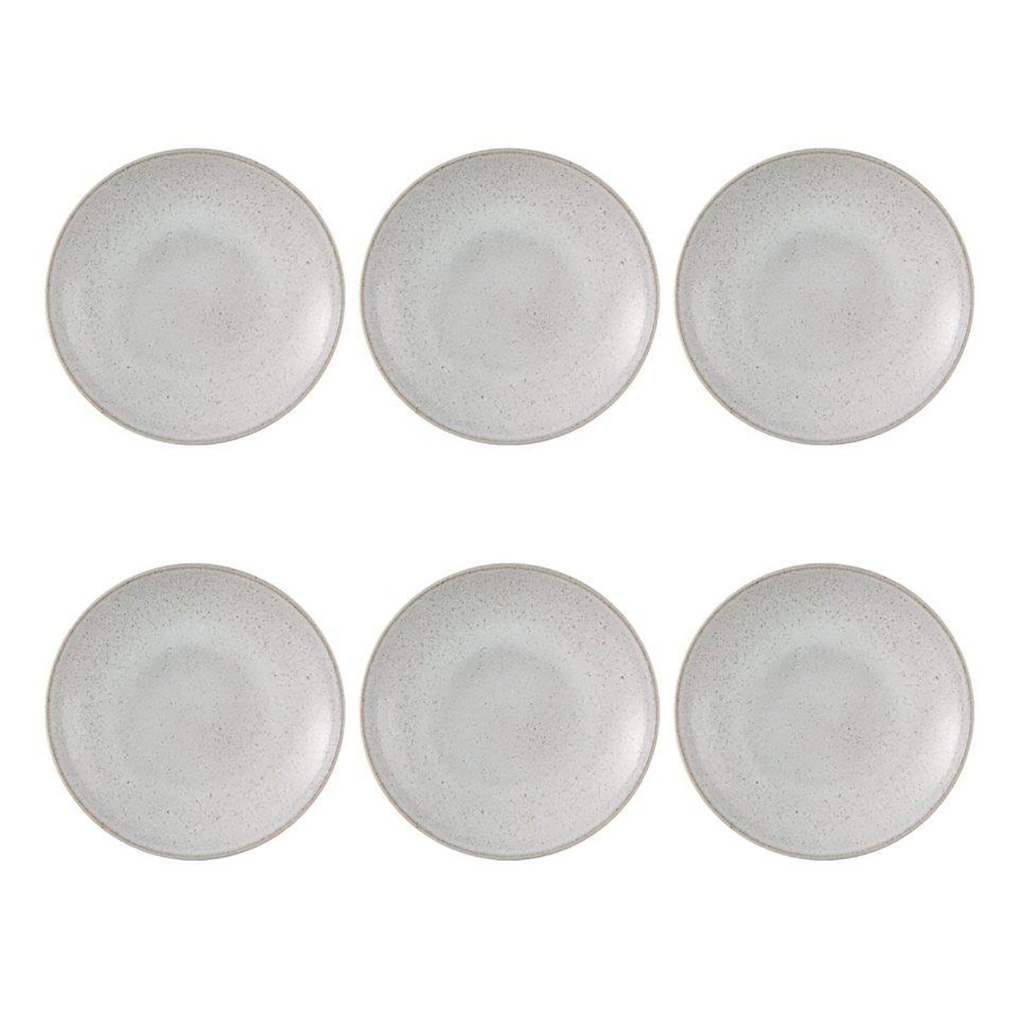 Casa Alegre Imperfect White Soup Plate 22cm 8 inch Set of 6 37006024