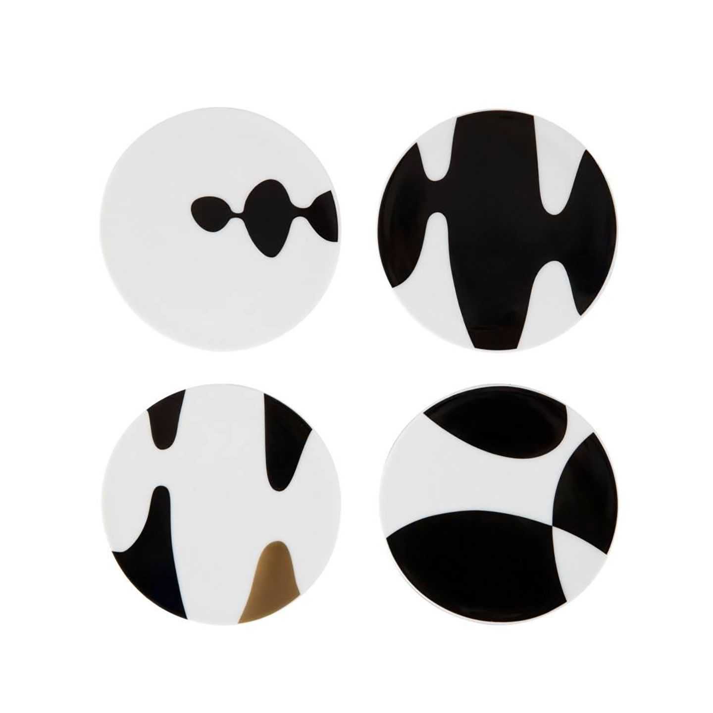 Rosenthal Home Monochrome Porcelain Coaster Set 4 pieces , 14214-426460-28723, 790955398771