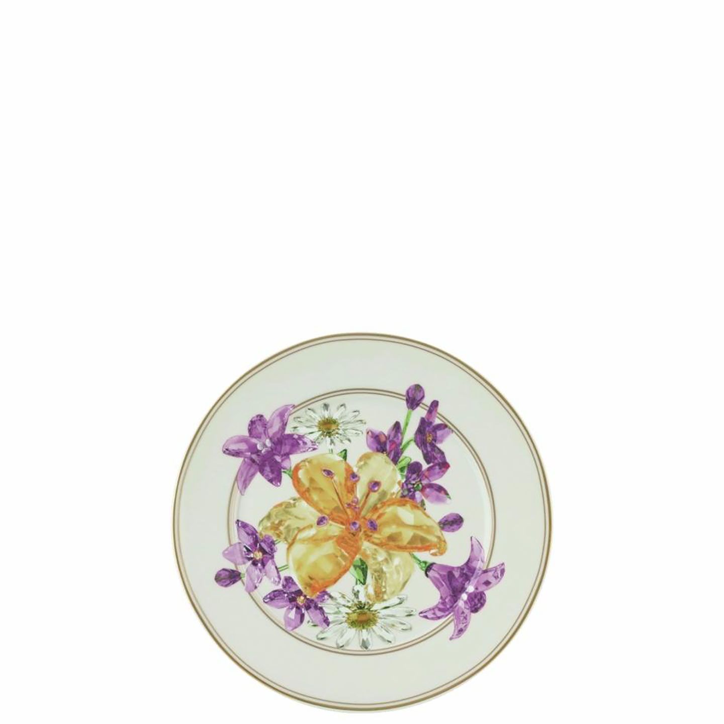Rosenthal Swarovski Idyllia Wall Plate 7 inches Bouquet