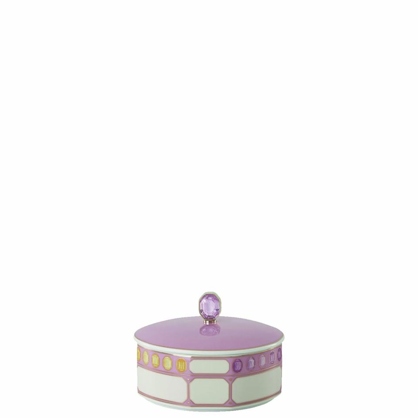Rosenthal Swarovski Idyllia Covered Box 4 3/4 inches low 2 pieces Marshmallow , 10570-426400-24905,…