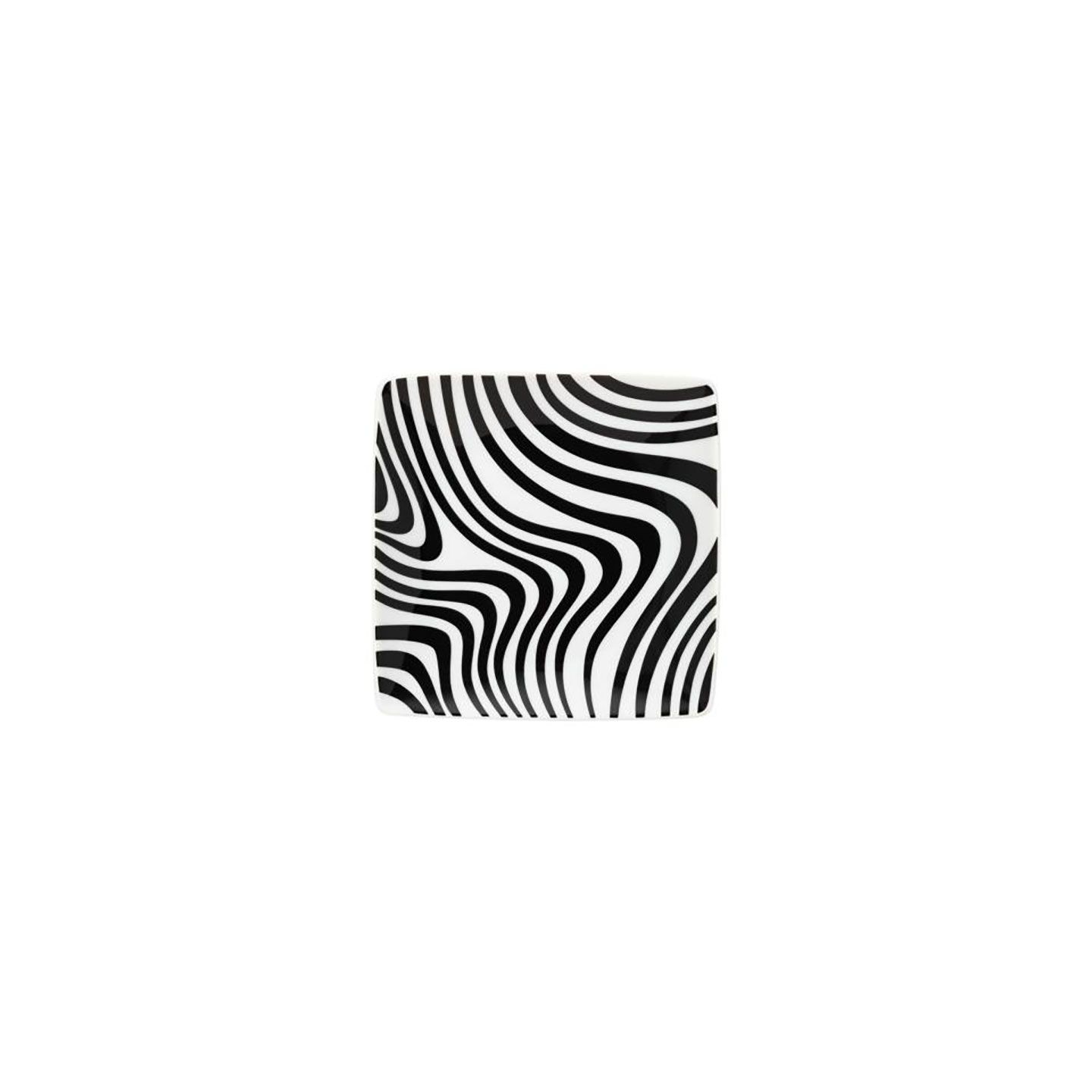 Rosenthal Home Monochrome Canape Square Zebra 4 3/4 Inch, 11940-426464-15253, 790955398740