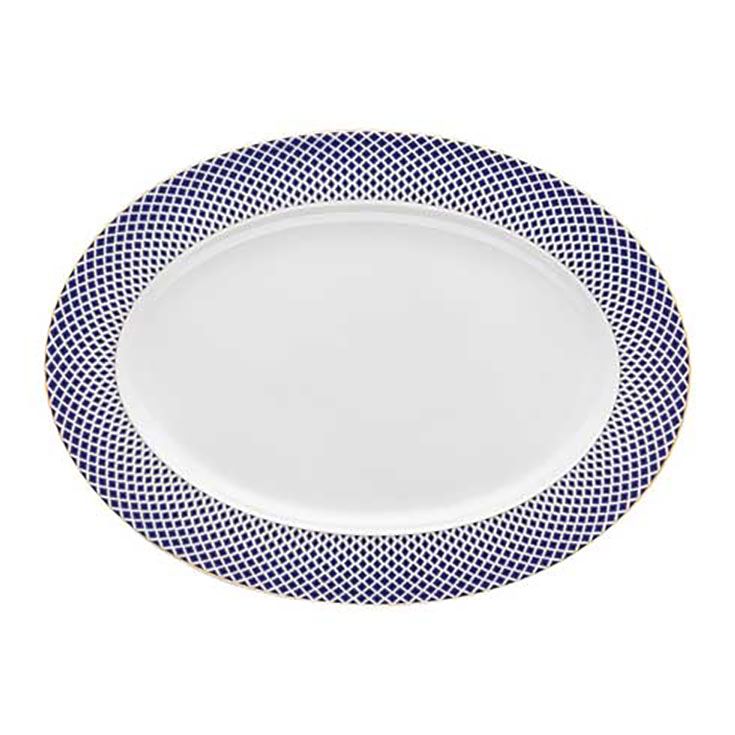 Rosenthal Francis Carreau Blue Platter 15 1/2 x 11 1/2 Inch