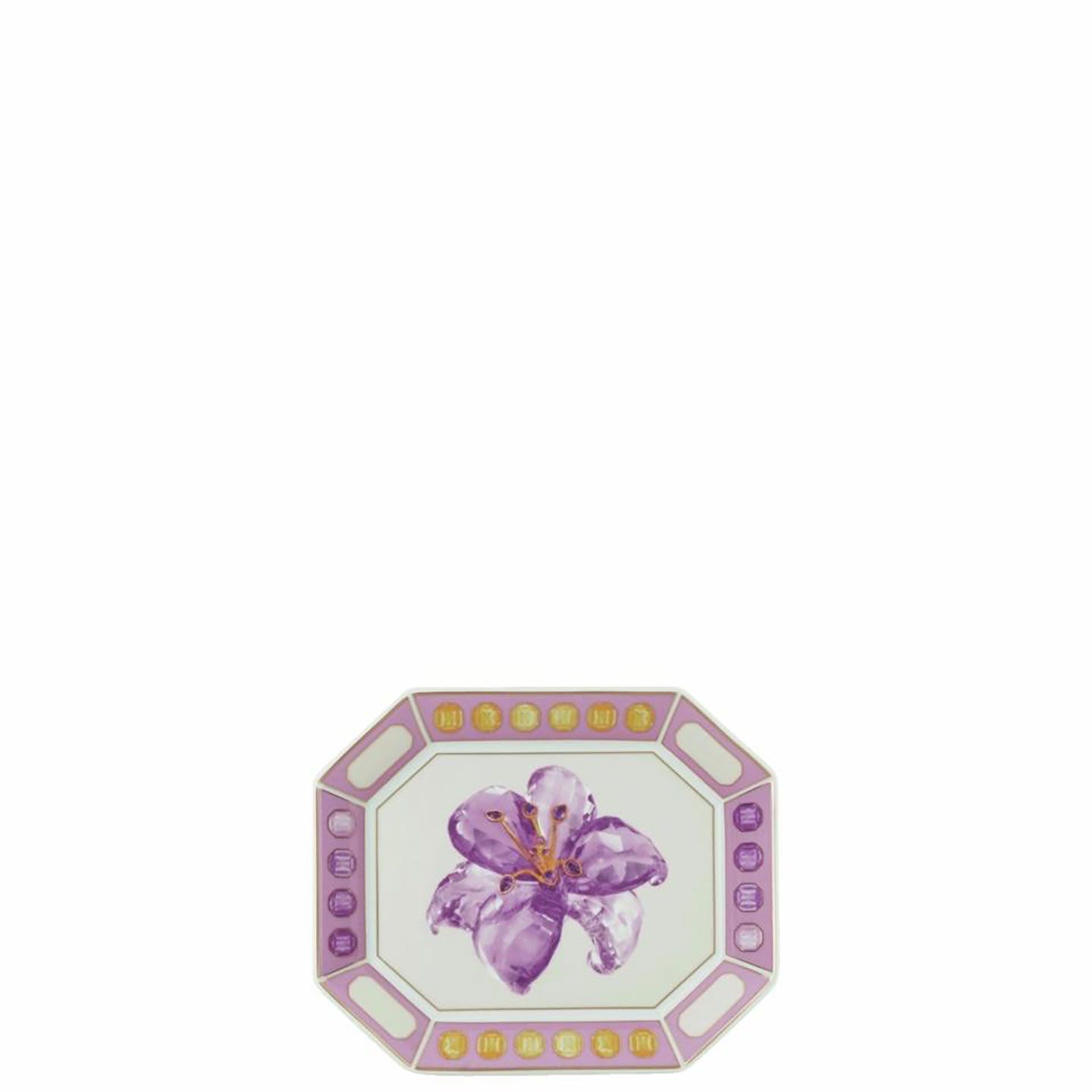 Rosenthal Swarovski Idyllia Dish 6 x 4 3/4 inches Pink Lily , 10570-426410-22152, 790955399488