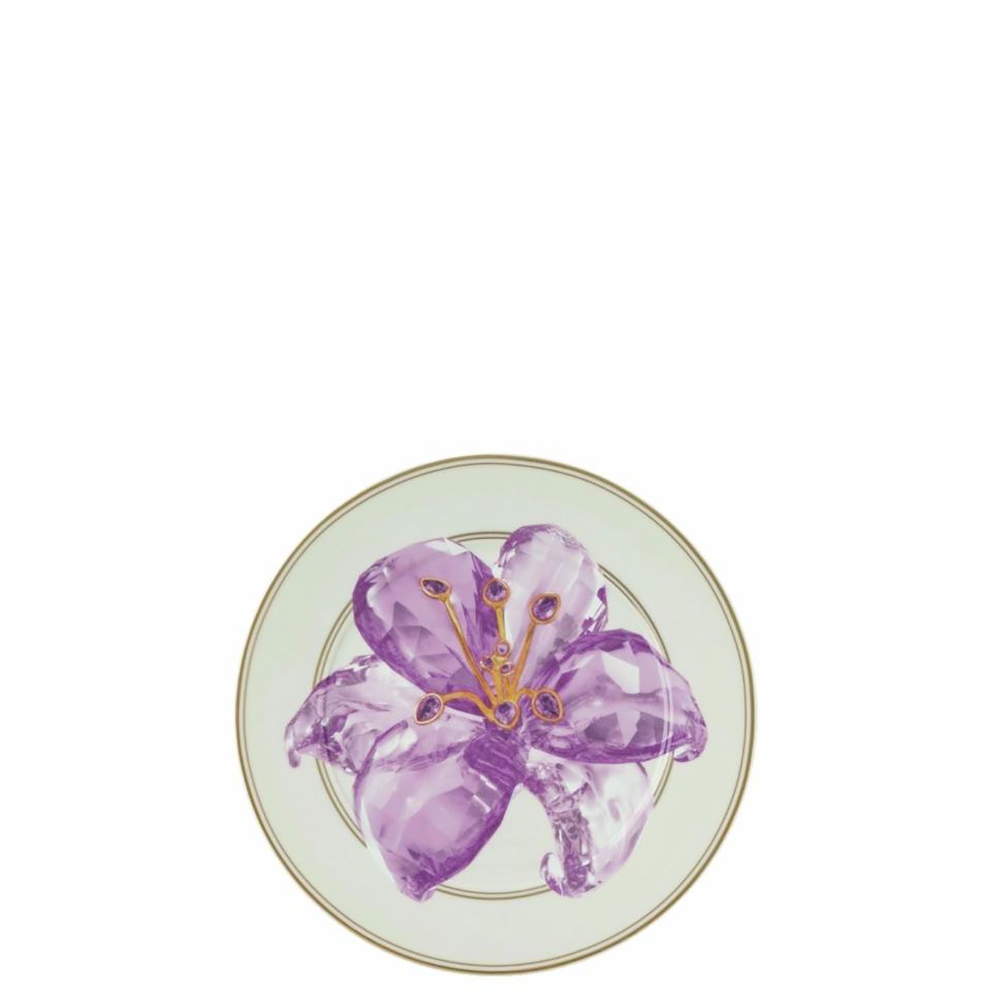 Rosenthal Swarovski Idyllia Wall Plate 7 inches Lily , 19850-426404-20018, 790955399617