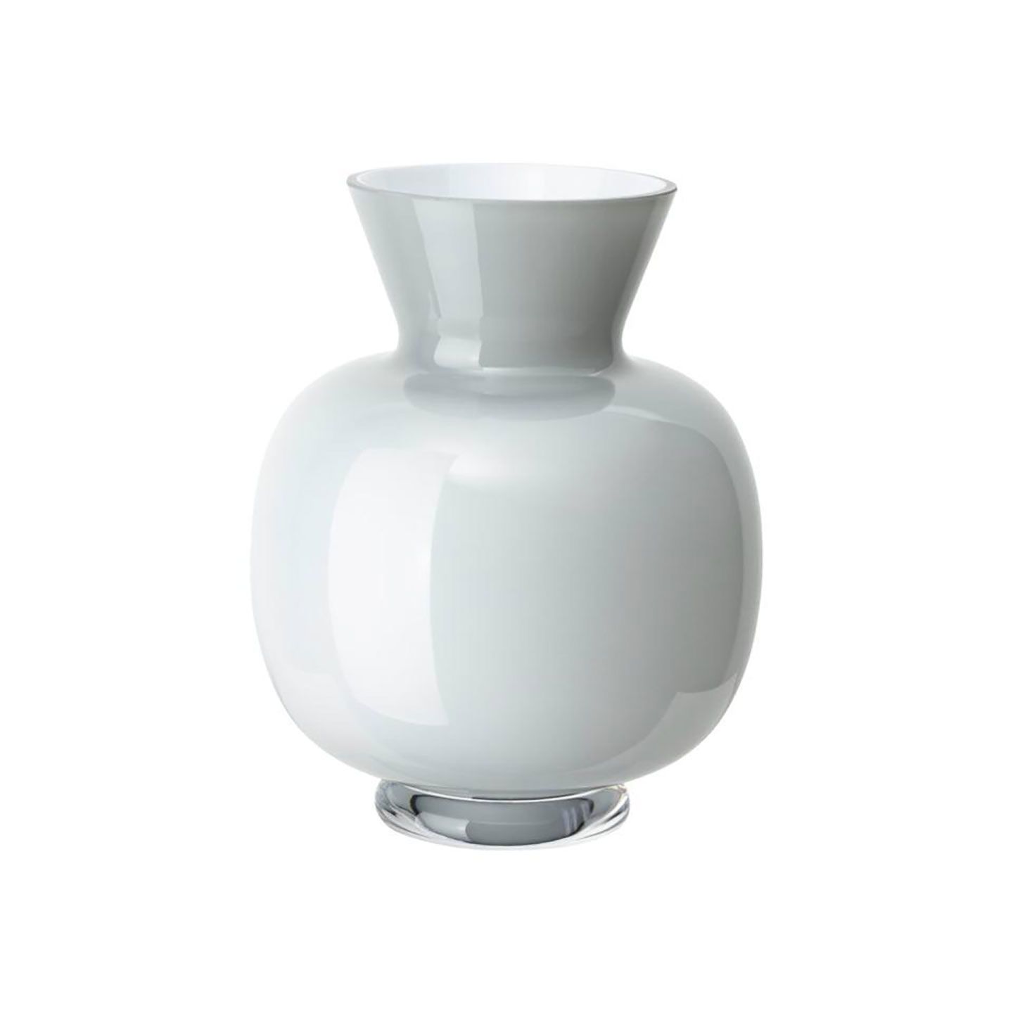 Rosenthal Glass Vase Anna Vase Light Grey 9 1/2 Inch