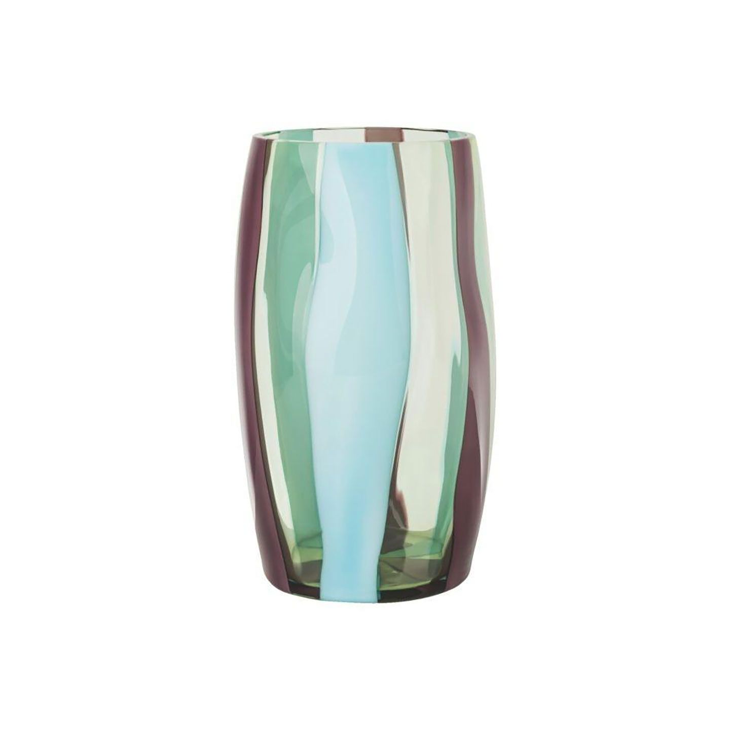 Rosenthal Glass Objects Vase Stripes Grass Limited Edition 69 pieces 11 Inch