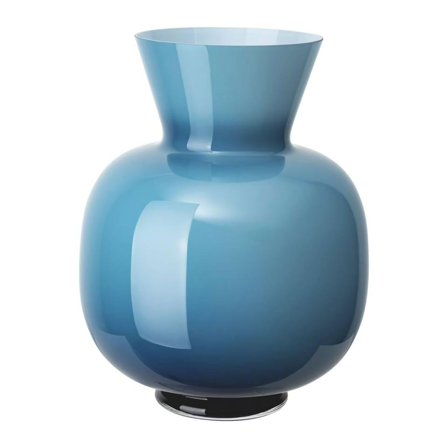Rosenthal Glass Vase Anna Vase Light Blue 13 1/4 Inch