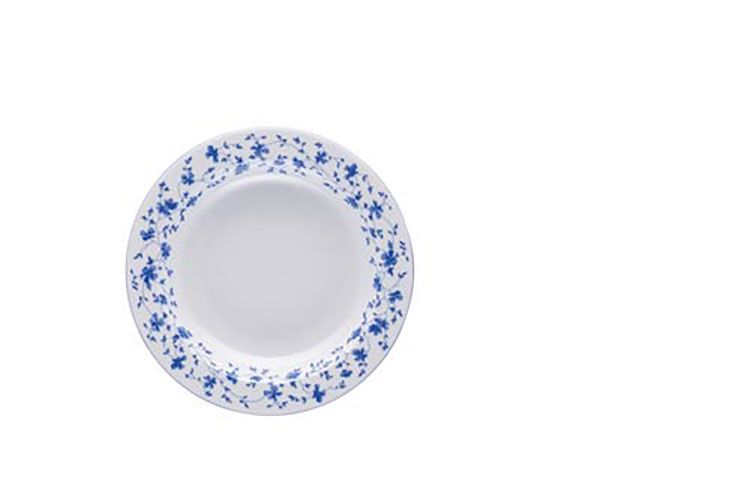 Rosenthal Form 1382 Blue Blossom Rim Soup Plate 9 Inch