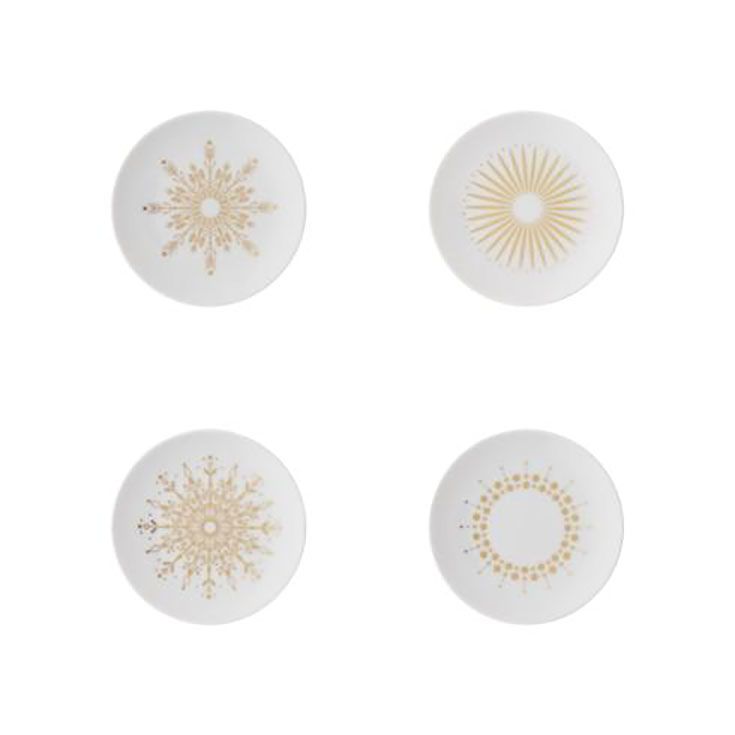 Rosenthal TAC Festive Stars Set Of 4 Plates Stars 4 Inch, 11280-426379-28699, 790955193628