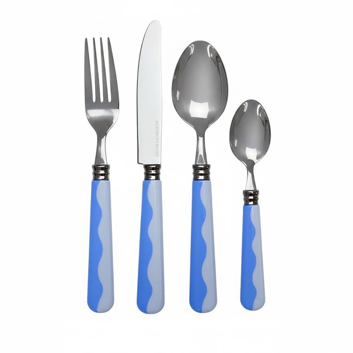 Addison Ross London Wave Cutlery Periwinkle &amp; Pale Blue CU1002