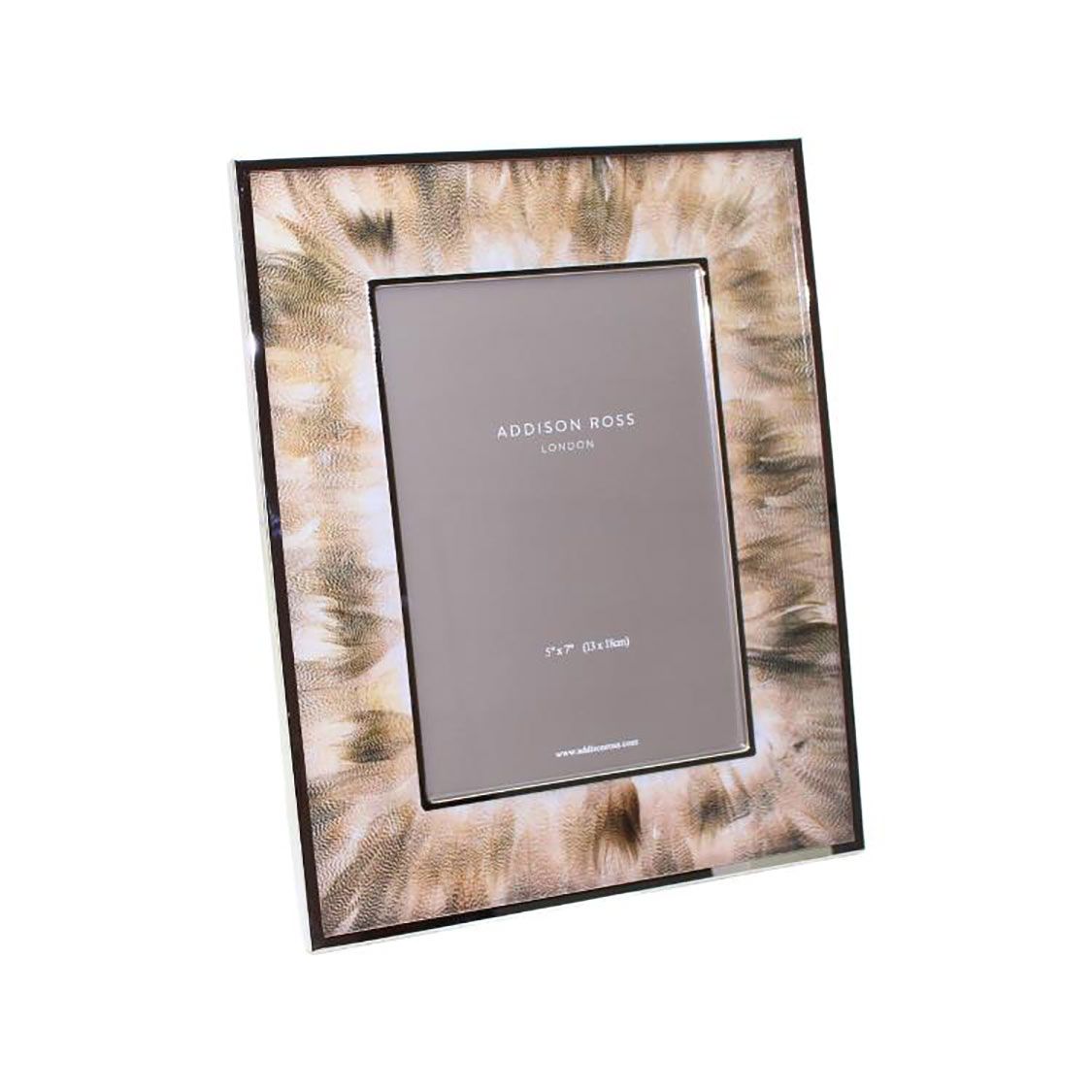 Addison Ross London Du Light &amp; Silver Picture Frame 5x7 Inch FR8531