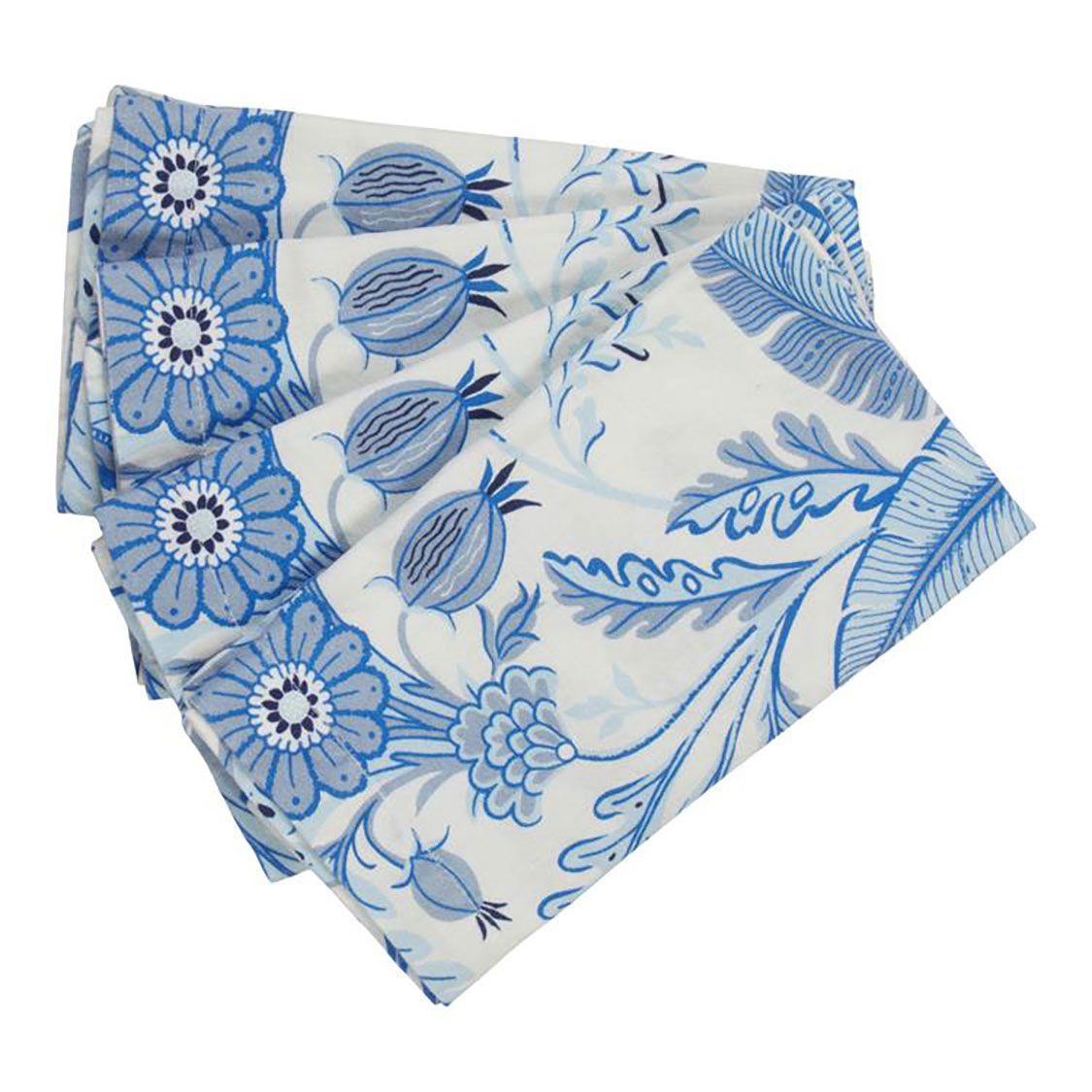Addison Ross London Palm Beach Set of 4 Napkins Blue 50 x 50cm NA1002
