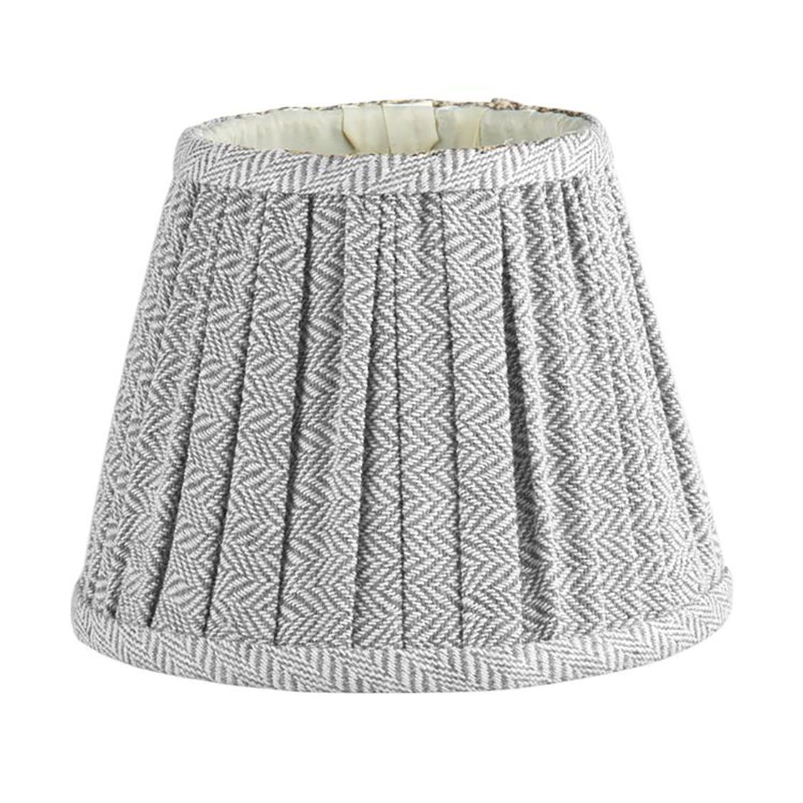 Addison Ross London Empire Lampshade Light Grey Herringbone LS1019