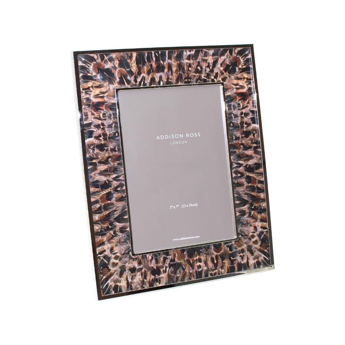 Addison Ross London Ph Brown &amp; Silver Picture Frame 5x7 Inch FR8526