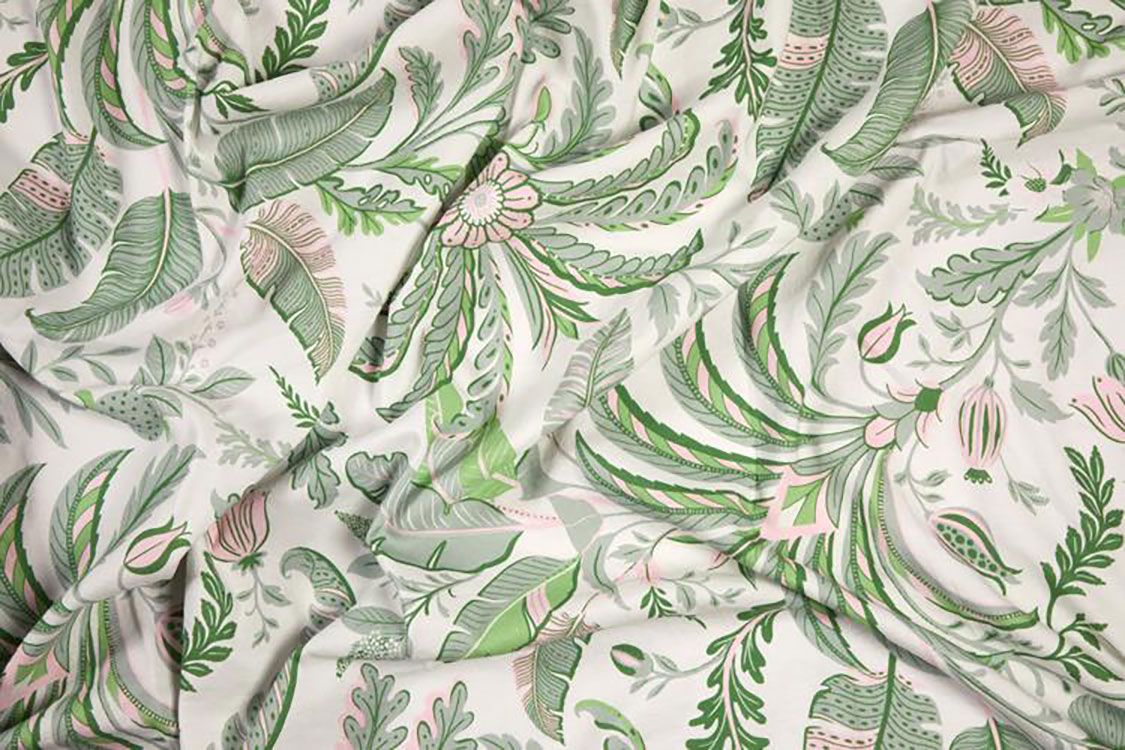 Addison Ross London Palm Beach Tablecloth Green 160 x 280cm TC1001