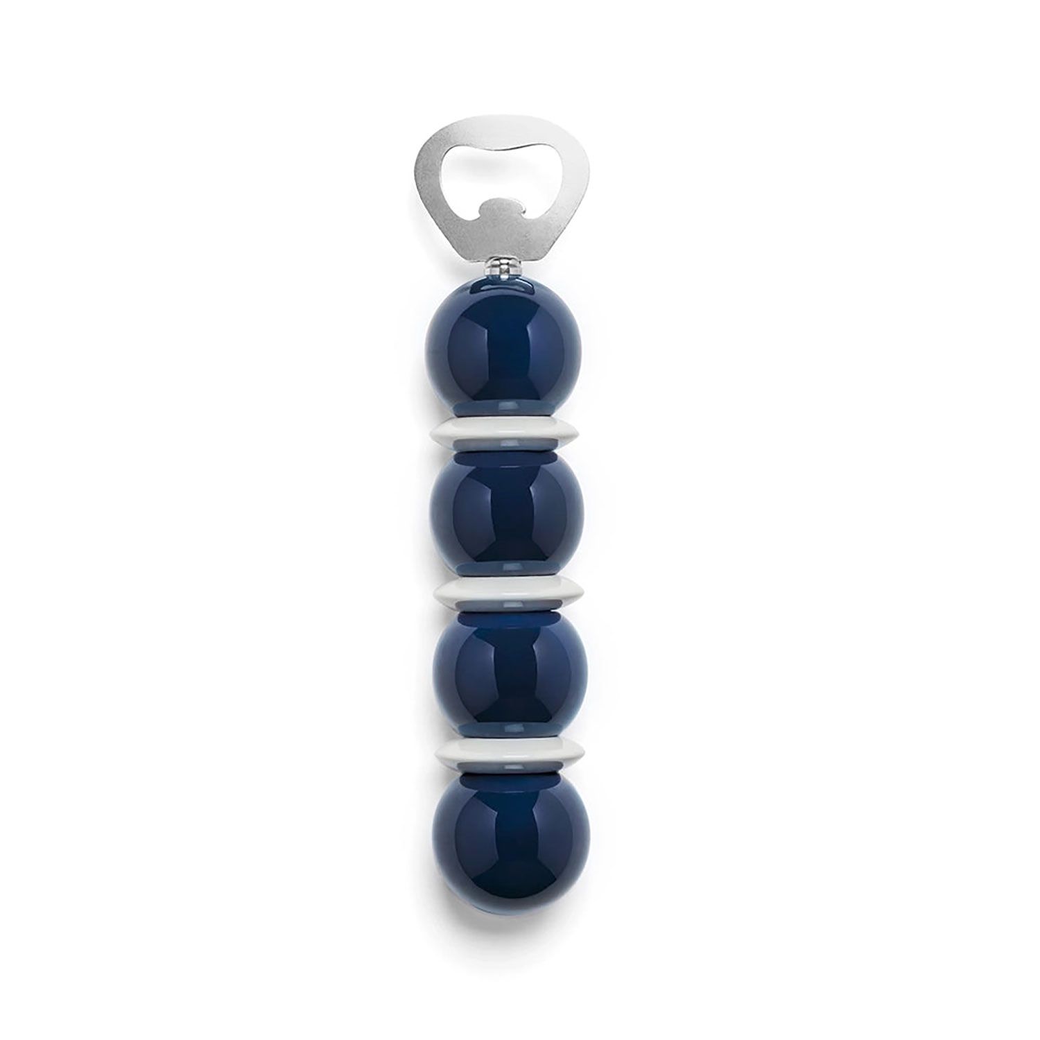Addison Ross London Bottle Opener Bobbin Navy &amp; White BT0001