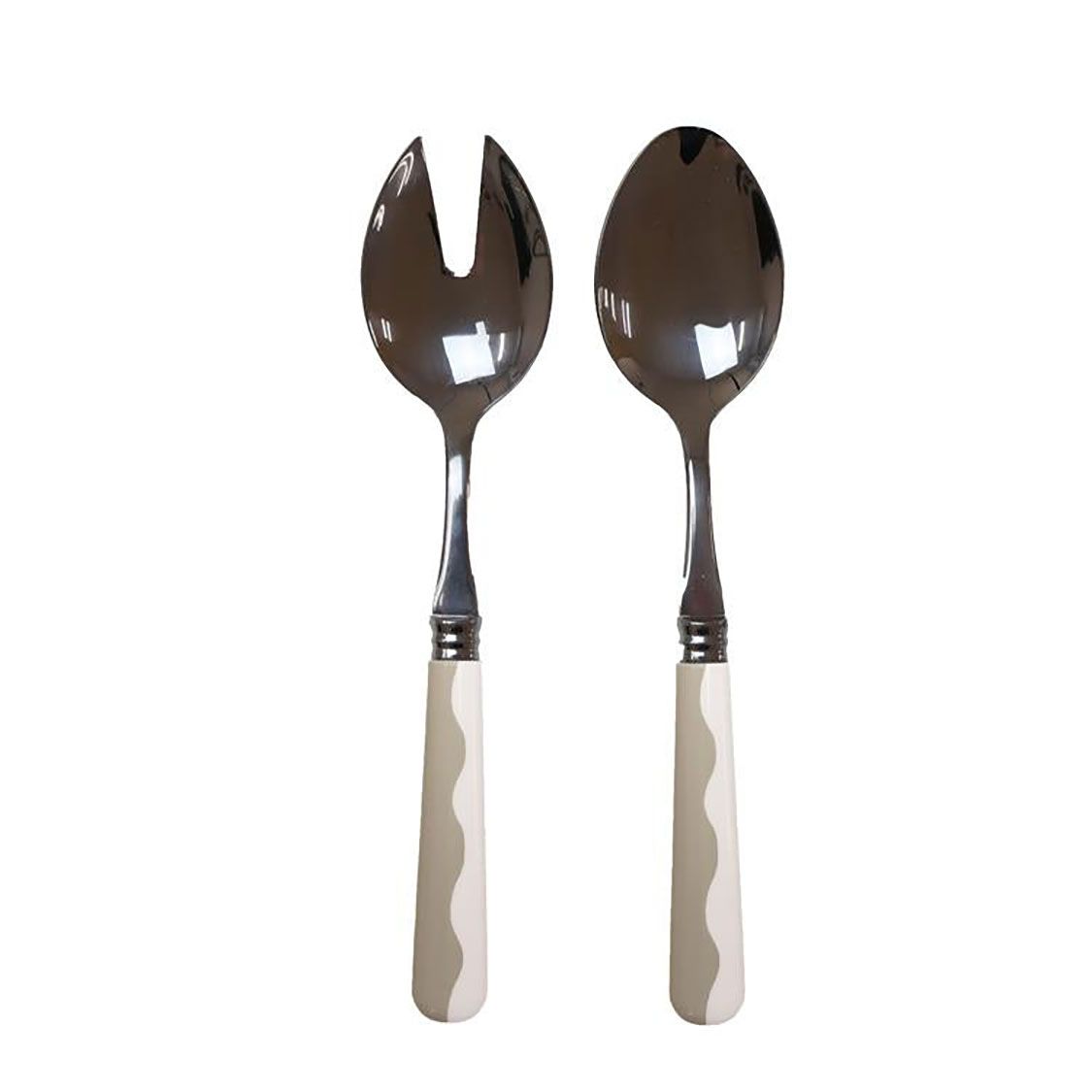 Addison Ross London Wave 2 Piece Server Cappuccino &amp; White CU2004